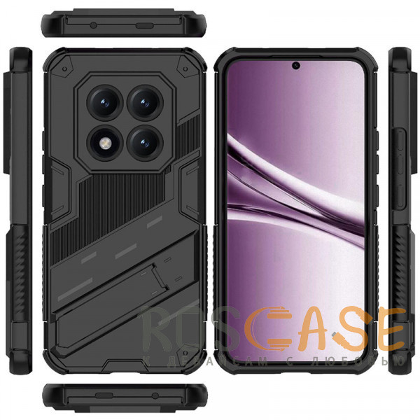 Изображение Черный Megatron | Противоударный чехол-подставка для Xiaomi Redmi Note 15 Pro Plus с защитой камеры