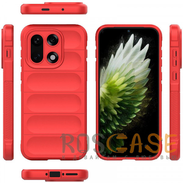 Фото Красный Flex Silicone | Противоударный чехол для OnePlus 15 5G с защитой камеры и микрофиброй