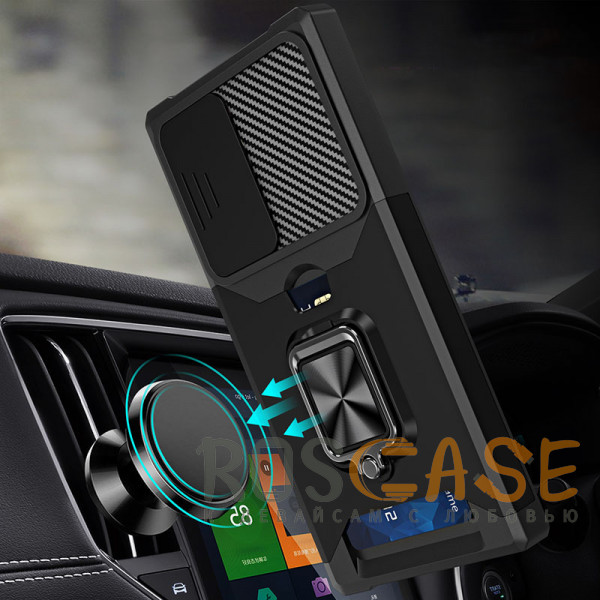Фотография Красный Multi Case | Чехол с кольцом, отделением для карты и шторкой камеры для Samsung Galaxy S22 Ultra