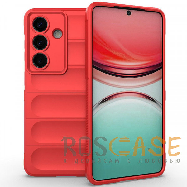 Фото Красный Flex Silicone | Противоударный чехол для Samsung Galaxy S26 с защитой камеры и микрофиброй