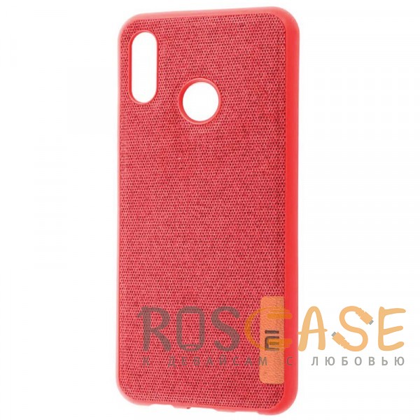 Фото Красный Label Textile | Ультратонкий чехол для Xiaomi Mi 8 с текстильным покрытием