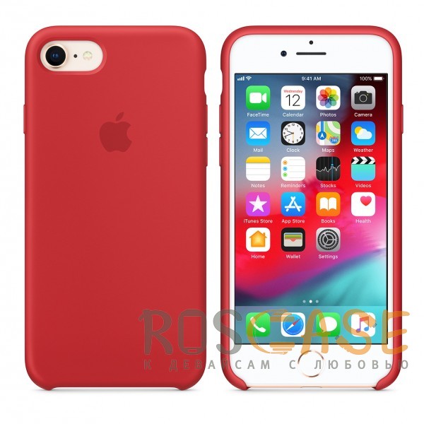Фото Красный Чехол Silicone Case для iPhone 7/8/SE (2020)