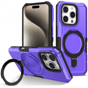 Magnetic Armor Ring | Противоударный чехол с MagSafe и кольцом  для iPhone 16 Pro