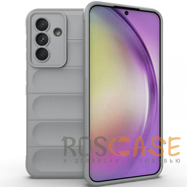 Фото Серый Flex Silicone | Противоударный чехол для Samsung Galaxy A56 / A36 5G с защитой камеры и микрофиброй