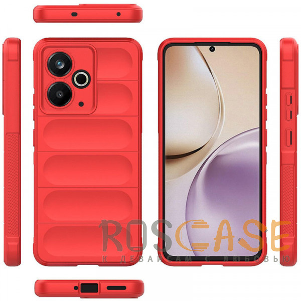 Фото Красный Flex Silicone | Противоударный чехол для Realme 14T 5G с защитой камеры и микрофиброй