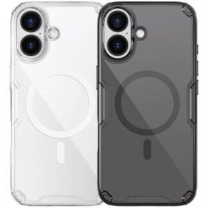 Nillkin Nature PRO Magnetic | Прозрачный силиконовый чехол для магнитной зарядки для iPhone 17