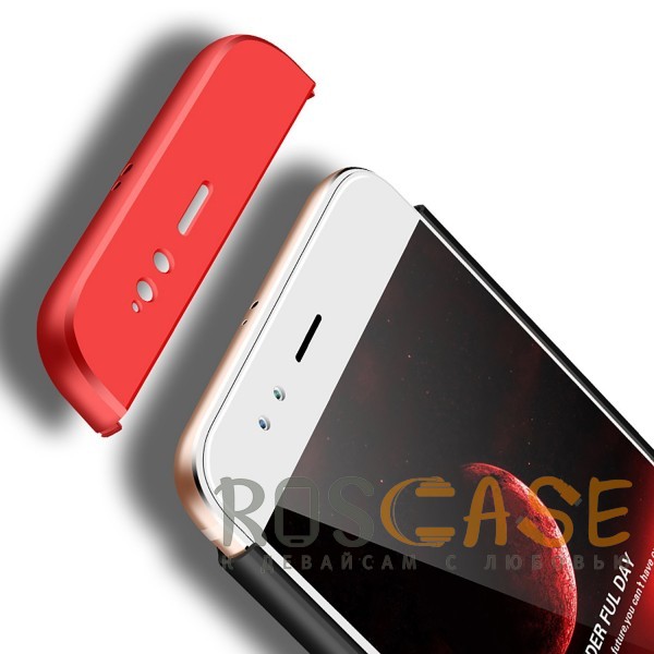 Изображение Черный / Красный GKK LikGus 360° | Двухсторонний чехол для Xiaomi Mi 5X / Mi A1 с защитными вставками