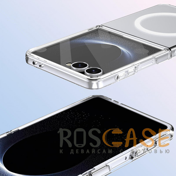 Фотография Прозрачный Crystal 3D Magsafe | Прозрачный пластиковый чехол для Samsung Galaxy Z Flip 7