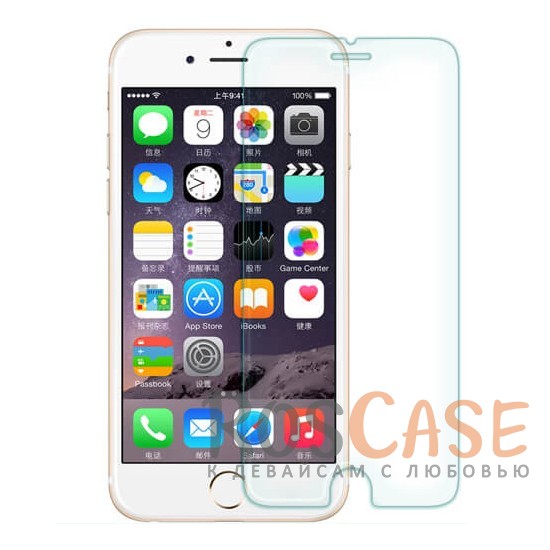 Фото Прозрачное защитное стекло с закругленными краями и олеофобным покрытием для Apple iPhone 6/6s (4.7")