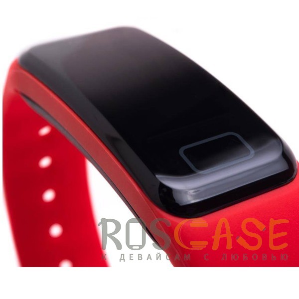 Изображение Красный Фитнес-браслет R1 с измерением давления и пульса