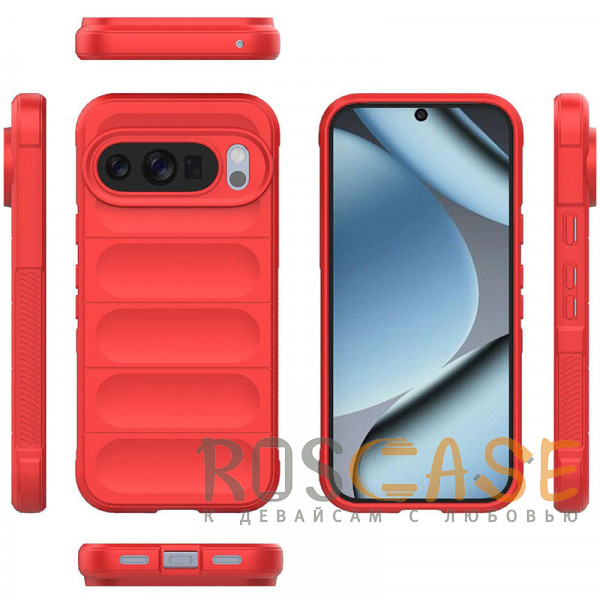 Фото Красный Flex Silicone | Противоударный чехол для Google Pixel 10 / 10 Pro с защитой камеры и микрофиброй