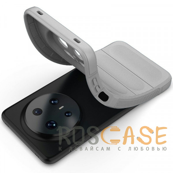 Фотография Серый Flex Silicone | Противоударный чехол для Huawei Mate 70 Pro / 70 Pro Plus с защитой камеры и микрофиброй