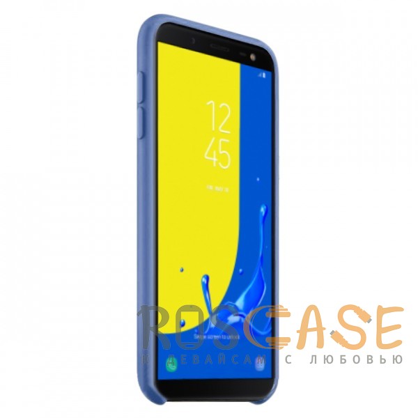 Изображение Синий / Blue Силиконовый чехол для Samsung J600F Galaxy J6 (2018) с покрытием soft touch