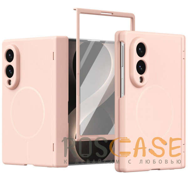 Фото Розовый Чехол 3D с Magsafe и внешним стеклом для Samsung Galaxy Z Fold 8