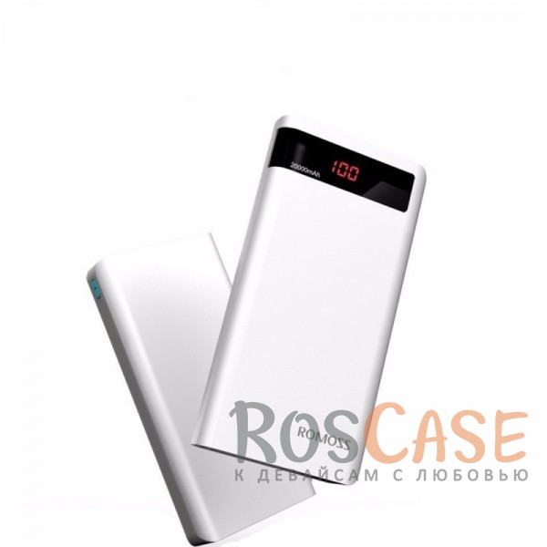 Фотография Белый Портативное зарядное устройство Power Bank ROMOSS Sense 6 LED (PH80) (20000mAh)