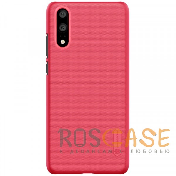 

Nillkin Super Frosted Shield | Матовый чехол для Huawei P20 (+ пленка) (Красный)
