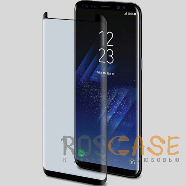 

5D защитное стекло для Samsung G955 Galaxy S8 Plus с полной проклейкой на весь экран (Черное)