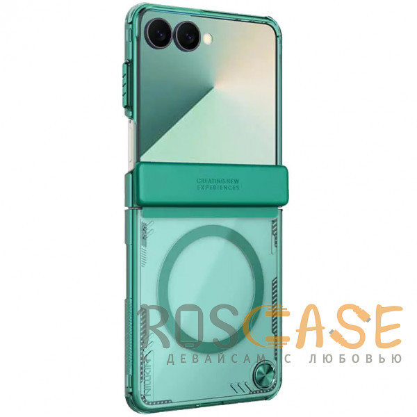 Фото Зеленый Nillkin Iceblade Magnetic | Полупрозрачный чехол с поддержкой Magsafe для Samsung Galaxy Z Flip 7