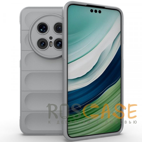 Фото Серый Flex Silicone | Противоударный чехол для Huawei Mate 70 Pro / 70 Pro Plus с защитой камеры и микрофиброй
