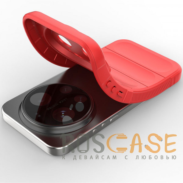 Фотография Красный Flex Silicone | Противоударный чехол для Xiaomi Mi 17 Ultra с защитой камеры и микрофиброй