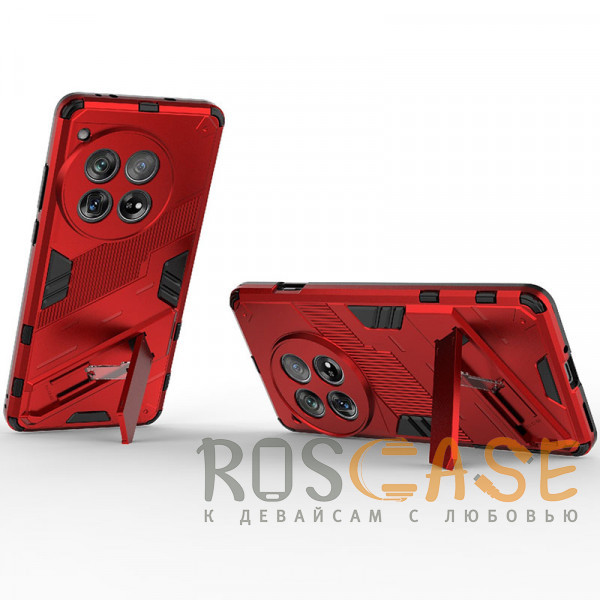 Фотография Красный Megatron | Противоударный чехол-подставка для OnePlus 12 с защитой камеры