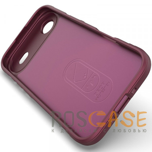 Изображение Бордовый Flex Silicone | Противоударный чехол для iPhone 17 Air с защитой камеры и микрофиброй