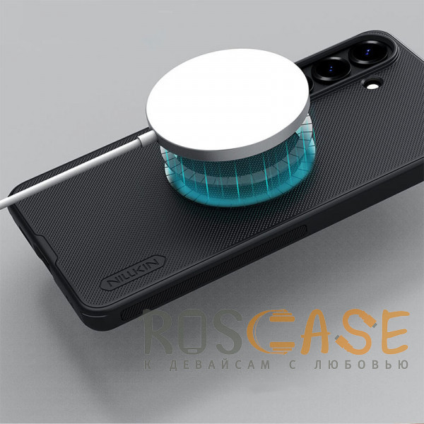 Фотография Черный Nillkin Super Frosted Shield Magnetic | Пластиковый чехол с поддержкой Magsafe для Samsung Galaxy S26 Plus