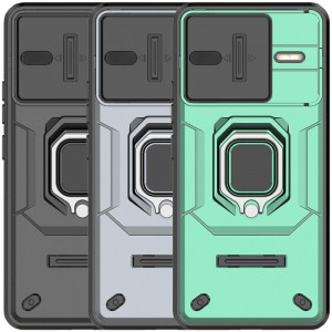 Transformer Ring Holder | Противоударный чехол с кольцом и шторкой камеры  для Xiaomi Poco F7 Ultra