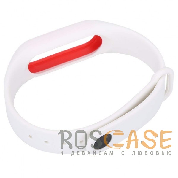 Фотография Белый / Красный Xiaomi Mi Band 2 | Ремешок для фитнес-браслета