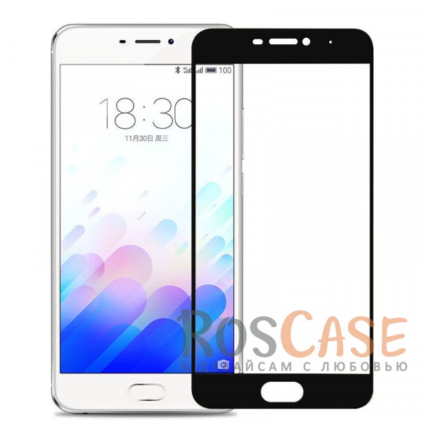 

Тонкое олеофобное защитное стекло Mocolo с цветной рамкой на весь экран для Meizu M5 Note (Черный)
