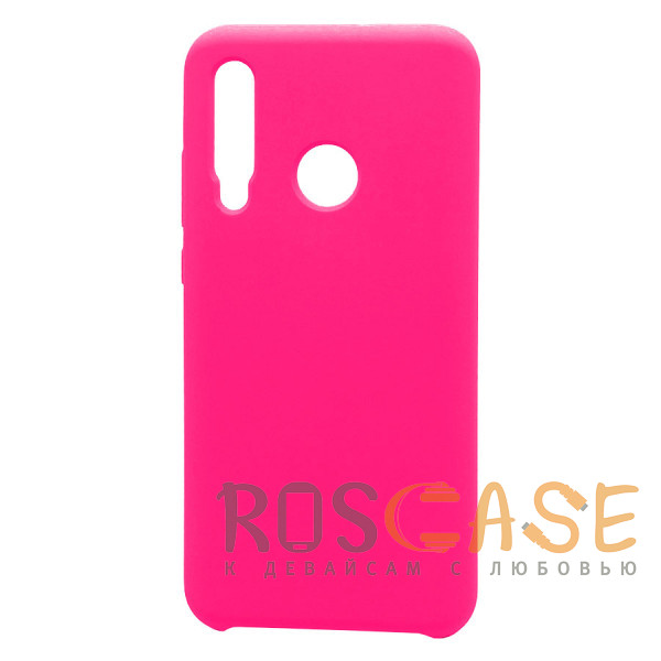 Фото Розовый Silicone Cover | Силиконовый чехол с микрофиброй для Huawei Honor 20i / 10i (без лого)