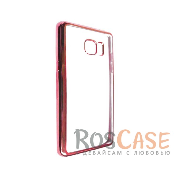 Изображение Розовый Силиконовый чехол для Samsung N935 Galaxy Note Fan Edition с глянцевой окантовкой