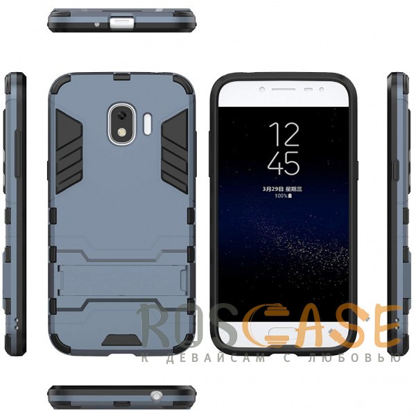 Фотография Серый / Metal slate Transformer | Противоударный чехол для Samsung Galaxy J2 Pro (2018) с мощной защитой корпуса
