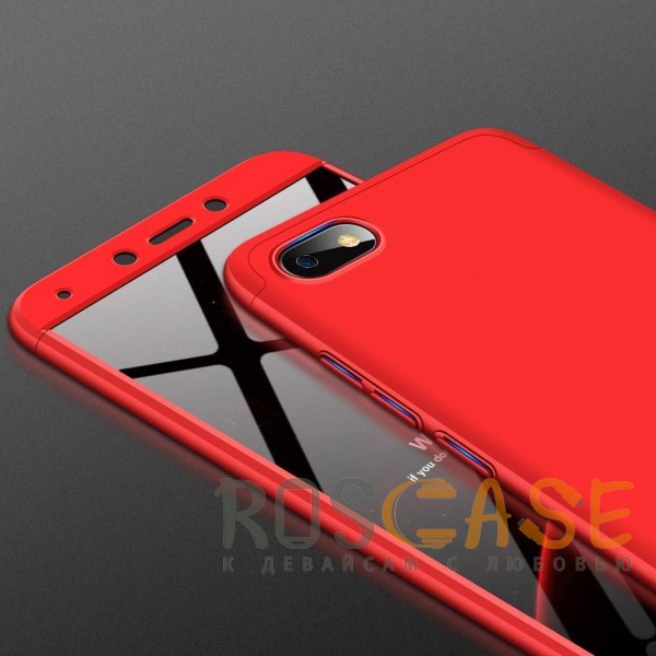 Фотография Красный GKK LikGus 360° | Двухсторонний чехол для Xiaomi Redmi 6A с защитными вставками