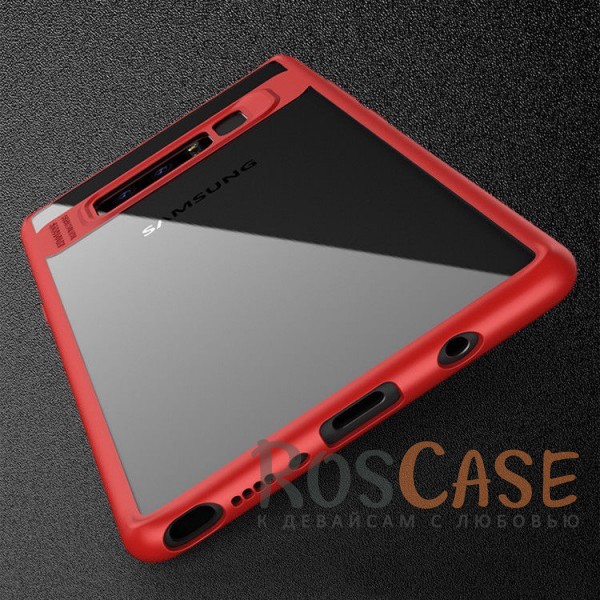 Фото Красный iPaky Hard Original | Прозрачный чехол для Samsung Galaxy Note 8 с защитными бортиками