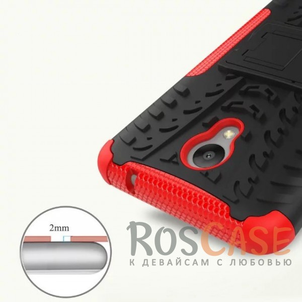Фото Красный Shield | Противоударный чехол для Meizu M5 Note с подставкой