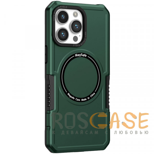 Фото Зеленый Magnetic Armor | Противоударный чехол с поддержкой MagSafe для iPhone 14 Pro Max