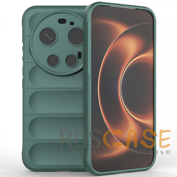 Фото Зеленый Flex Silicone | Противоударный чехол для Xiaomi Mi 17 Ultra с защитой камеры и микрофиброй