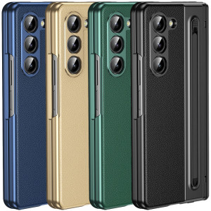 Чехол 3D с кожаной вставкой и стилусом для Samsung Galaxy Z Fold 5