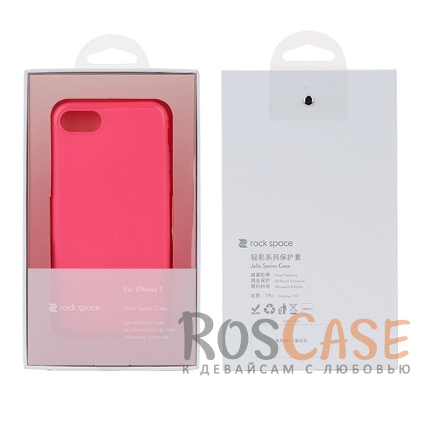 Изображение Малиновый  / Rose red Rock Jello | Гибкий силиконовый чехол для iPhone 7/8/SE (2020)