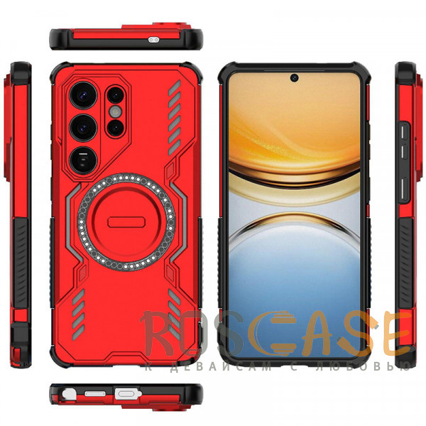 Фотография Красный Mirage MagSafe | Противоударный чехол с поддержкой MagSafe для Samsung Galaxy S26 Ultra