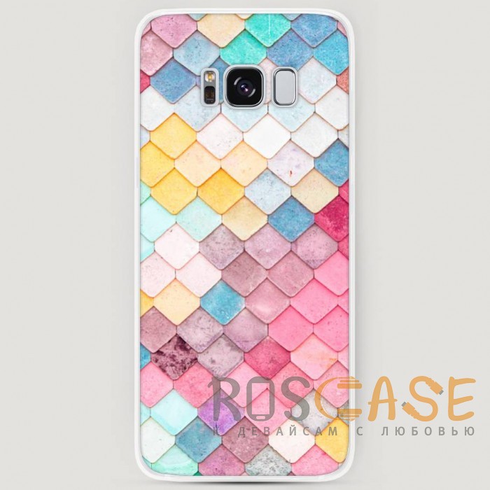Фото RosCase | Силиконовый чехол Нежные ромбики на Samsung G950 Galaxy S8