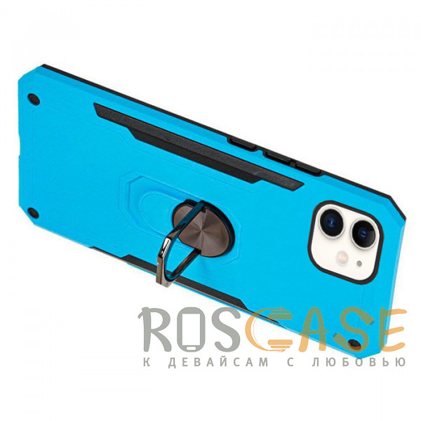 Фотография Голубой Противоударный чехол SG Ring под магнитный держатель для iPhone 11