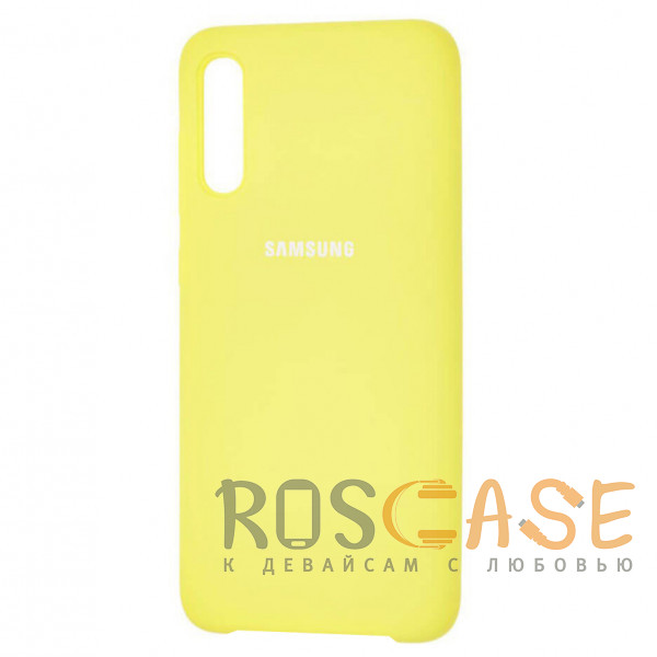 Фото Желтый Чехол Silicone Cover для Samsung Galaxy A70 (A705F)