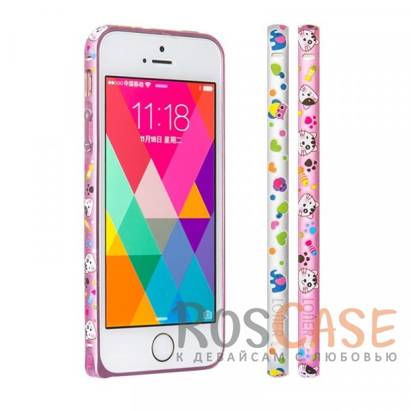 

Lofter Cutie | Металлический бампер для Apple iPhone 5/5S/SE с рисунком зверушек