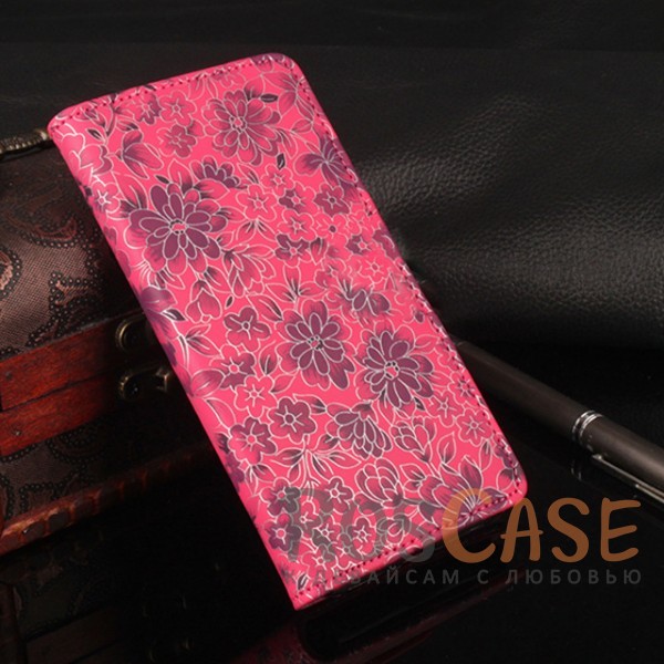 

Чехол-кошелёк с цветочным рисунком и функцией подставки для Xiaomi Redmi Note 4 (MTK) (Розовый)