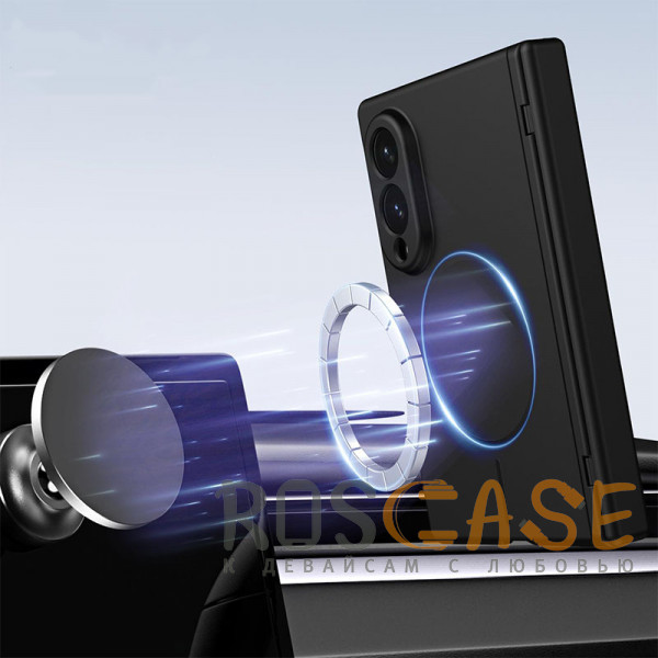 Фото Черный Чехол 3D с Magsafe и внешним стеклом для Samsung Galaxy Z Fold 8