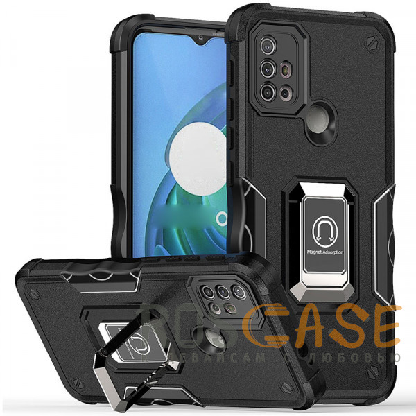 Фото Черный Magnet Ring | Противоударный чехол с кольцом под магнитный держатель для Motorola Moto G10 / G20 / G30