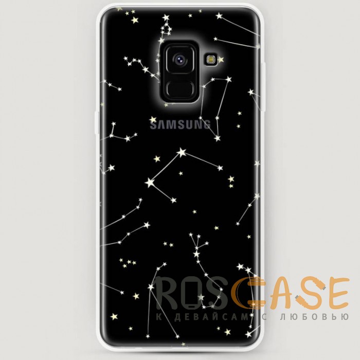 Фото RosCase | Силиконовый чехол Созвездия на Samsung A530 Galaxy A8 (2018)