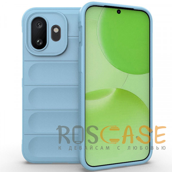 Фото Голубой Flex Silicone | Противоударный чехол для OnePlus 15T с защитой камеры и микрофиброй